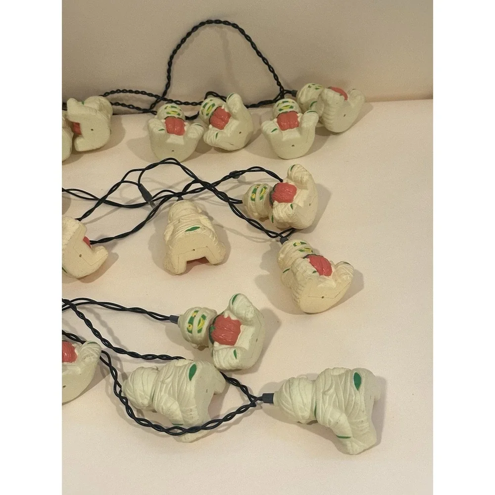 Vintage Mummy String‎ Lights Lot Of 3 (lights Don't Work )